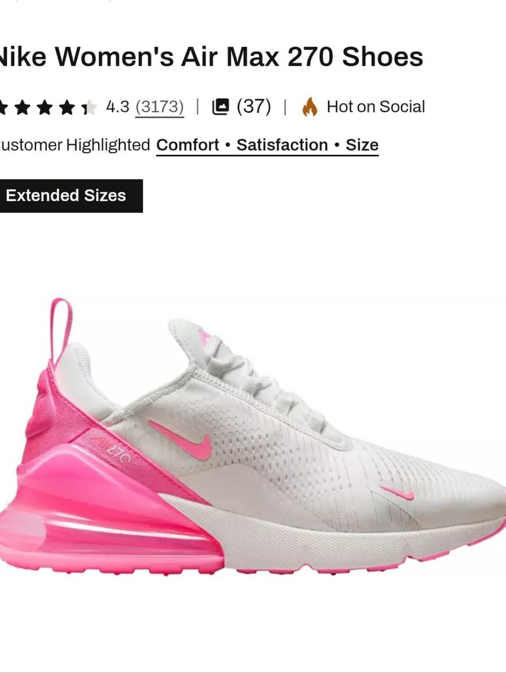 Nike Women’s Air Max 270 Sneakers
